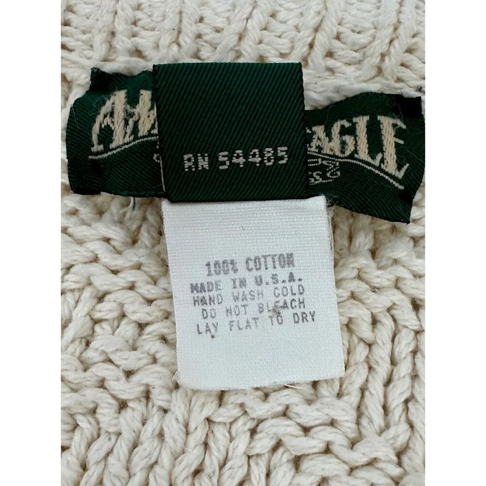 Vintage Y2K American Eagle Knit V-Neck Button Down Grunge 90s Grandpa Cardigan L - Picture 13 of 14